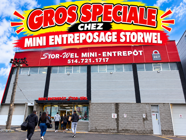 Entrepot a Louer 100 pieds carrés 2 MOIS GRATUITS