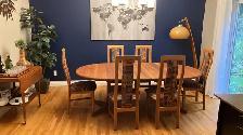 Mid century. TEAK TECK. Ensemble salle à manger. 6 chaises chair - Photo 2