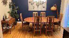 Mid century. TEAK TECK. Ensemble salle à manger. 6 chaises chair - Photo 10
