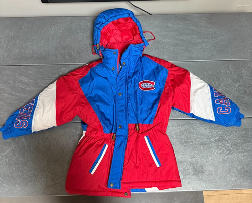 Manteau Vintage 90s Montreal Canadiens Puffer Parka Jacket Youth