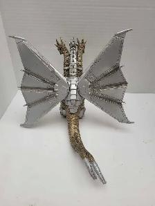 Mech King Ghidorah Bandai 1998 7'  Figure Godzilla Universe - Photo 4