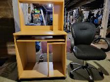 desk and chair
