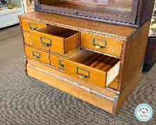 Magnificent Antique Oak Barrister Bookcase Unit at Charmaine's - Photo 3