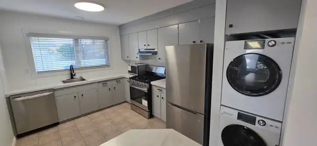 3 Bed, Main Floor / Renovated / New Kitchen / Garage Yard Avail.