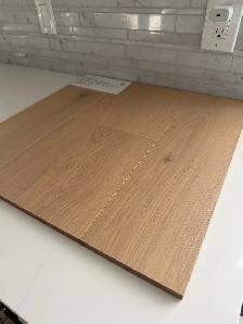 LEFTOVER waterproof laminate 9" wide plank white Oak $2.69 - Photo 2