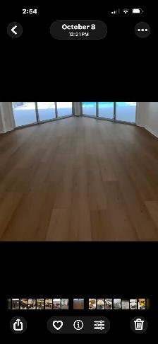 LEFTOVER waterproof laminate 9" wide plank white Oak $2.69 - Photo 7