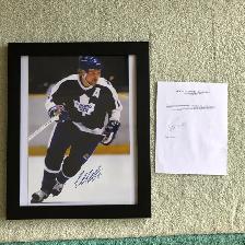 Wendel Clark Authentic Autographed Framed Photo