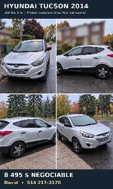 Hyundai Tucson 2014 – 180 000 km – Moteur neuf Hyundai – 8 495 $