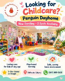 Penguin Dayhome | 2 Spots Available | Dalhousie NW Calgary