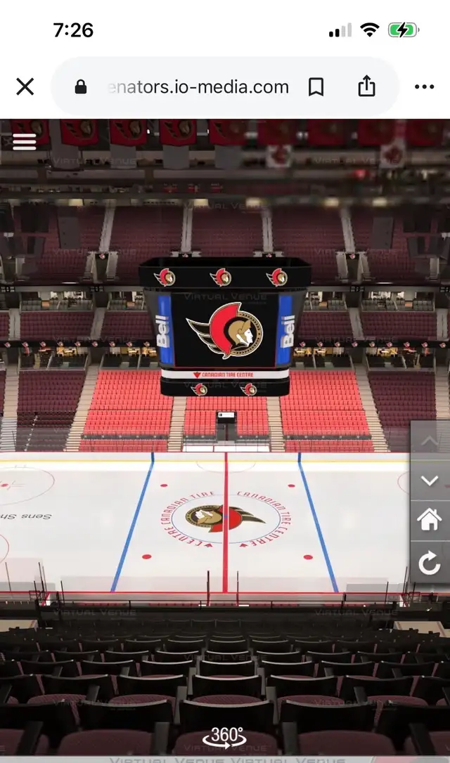 Ottawa Senators seats & parking