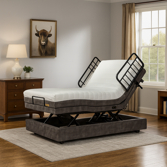 LIT ÉLECTRIQUE NEUF À 10 POSITIONS AVEC MATELAS ET MASSAGE LIVRÉ
