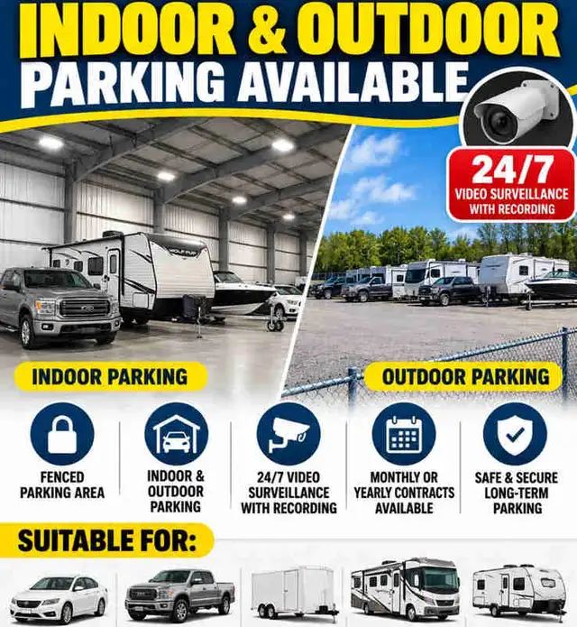 INDOOR & OUTDOOR PARKING AVAILABLE – BAILIEBORO