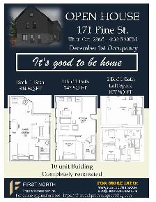 OPEN HOUSE – Oct 22 | Newly Renovated Apartments | 171 Pine St
