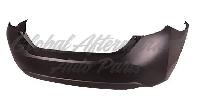 Toyota Corolla Sedan 2014-2019 Bumper Rear Primed W/Textured