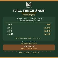Fall Fence Sale - Aspen (Poplar) Fence Packages