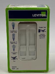 Leviton 66DF-10W SureSlide Ceiling Fan & Dimmer Switch Control