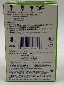 Leviton 66DF-10W SureSlide Ceiling Fan & Dimmer Switch Control - Photo 4