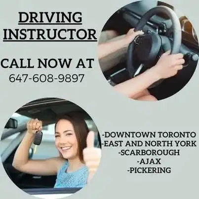 MTO APPROVED DRIVING INSTRUCTOR, CAR AVAILABLE FOR ROAD TEST