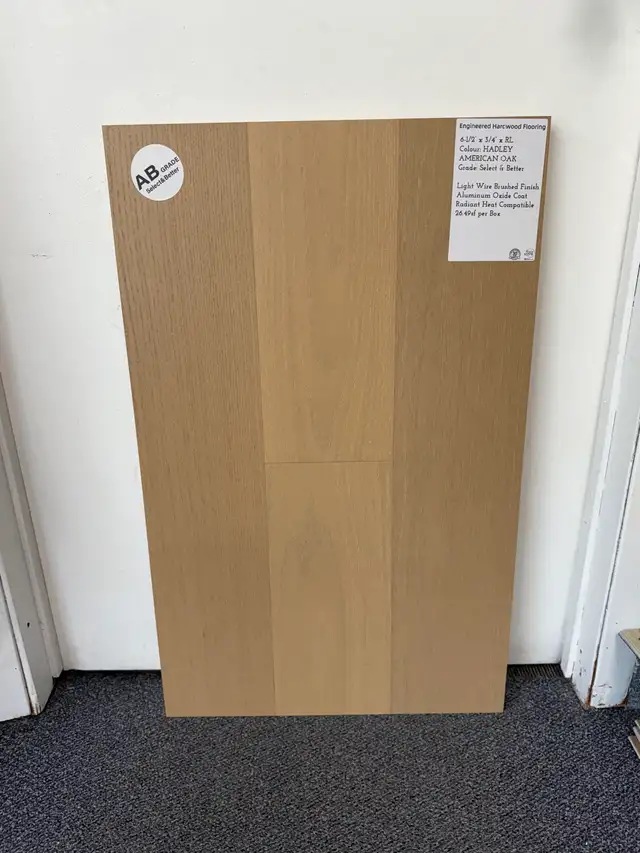 Engineered hardwood floor ($3.69/sf)