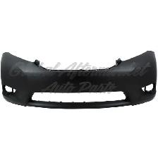 Toyota Sienna 2011-2017 Bumper Front Primed Without Sensor Hole
