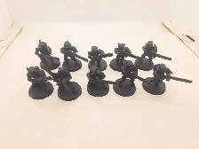 Warhammer 40k 10 Tau Firewarriors Primed Black