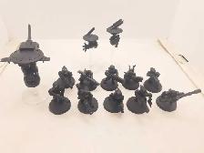 Warhammer 40k Tau 10 Pathfinders /w 3 Drones Primed Black