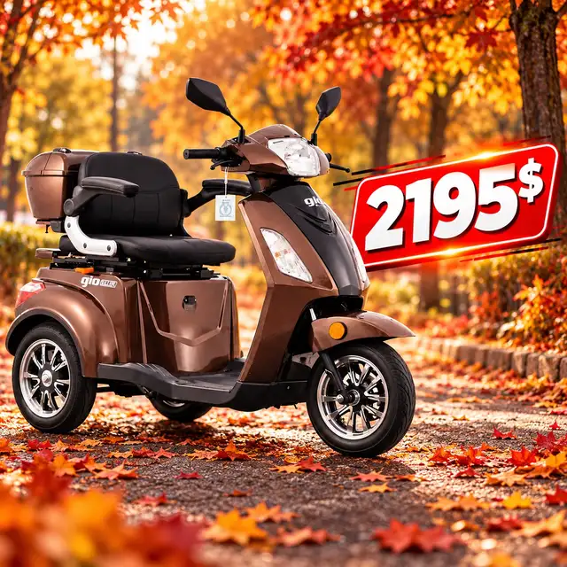 Triporteur électrique le plus vendu au Canada - GIO Regal 2026