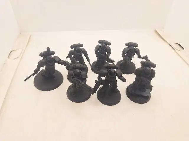 Warhammer 40k 7 Primaris Space Marines Primed Custom Killteam