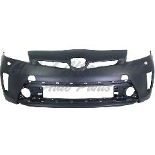 Toyota Prius Plug In 2012-2015 Bumper Front Primed W/Washer Hole - Photo 2