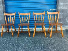 Solid Wood Drop Leaf Table Set - Photo 10