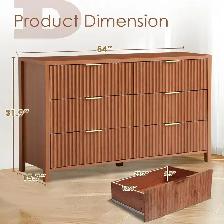 6-Drawer Fluted Front Dresser  & Anti-Tip Safety Special $199 - Photo 4