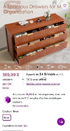 6-Drawer Fluted Front Dresser  & Anti-Tip Safety Special $199 - Photo 8