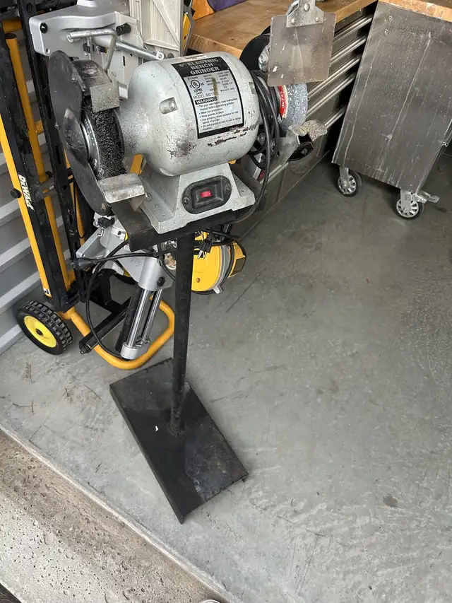 6' Bench Grinder with Pedestal Stand