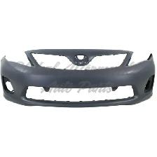 Toyota Corolla Sedan 2011-2013 Bumper Front Primed Base/L/Ce/Le - Photo 2