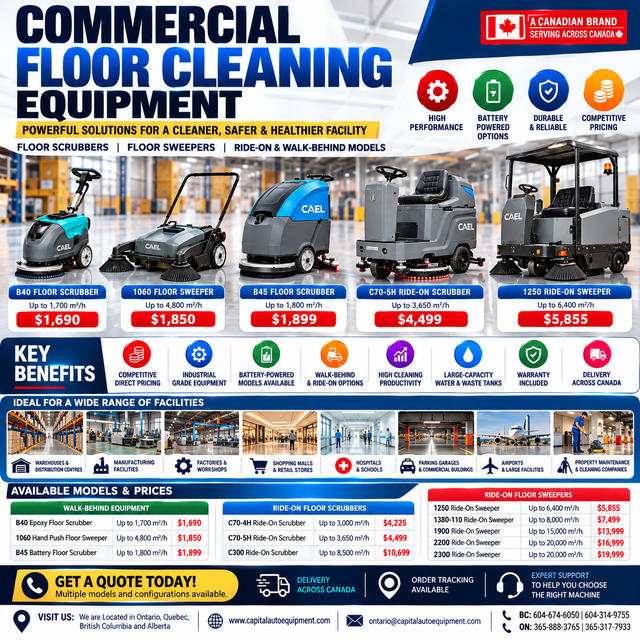 CAEL COMMERCIAL & INDUSTRIAL CLEANING EQUIPMENT – FLOOR SCRUBBER
