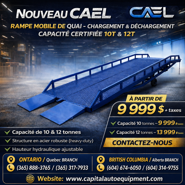 CAEL Mobile Dock Loading unloading Ramps – 10T & 12T Capacity