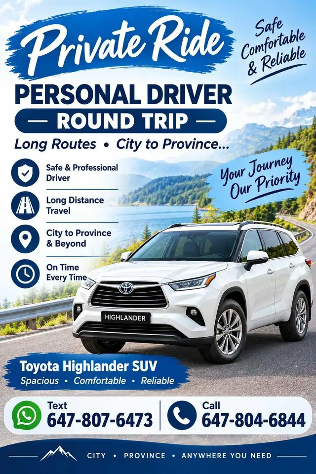 private ride daily rides available