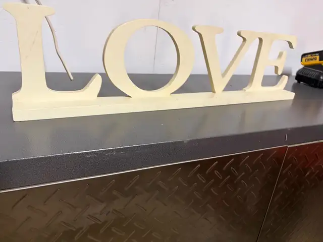 LOVE Wooden Tabletop Decor