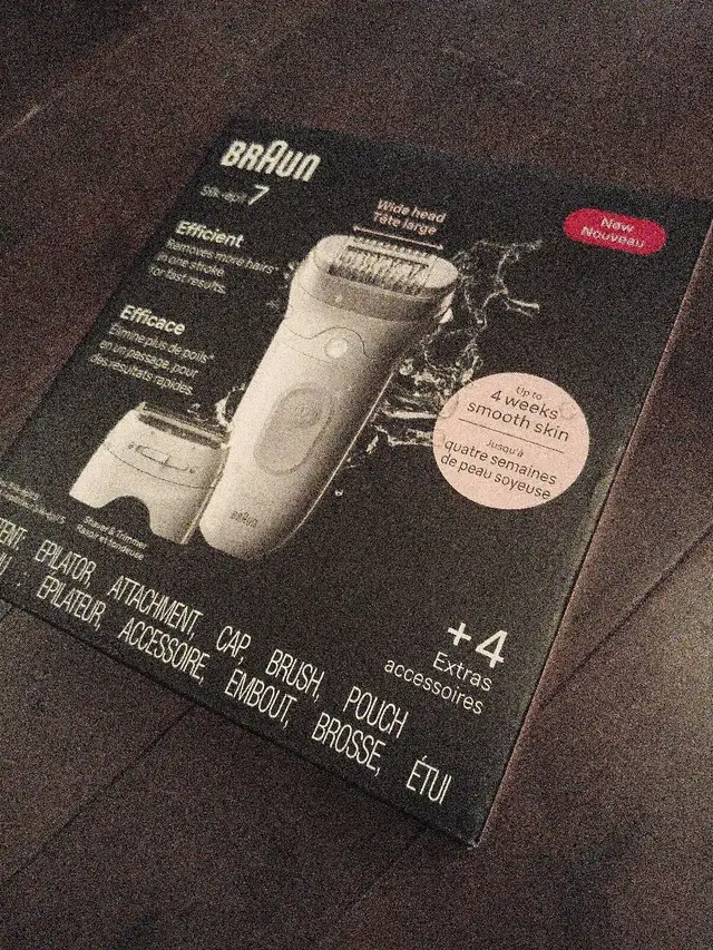 40$ - Unopened Wet Dry BRAUN 'Silk 7' Ladies Shave/Epilater/Trim