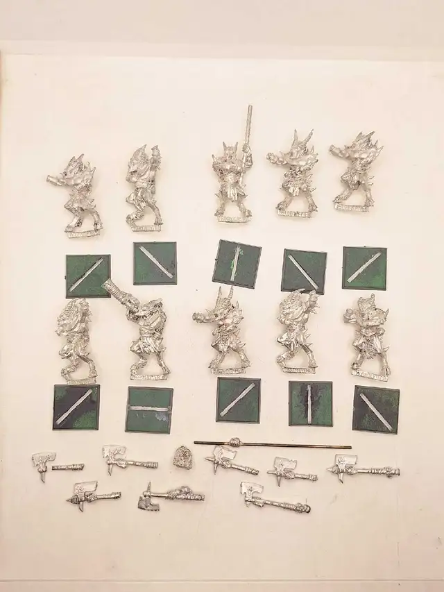 Warhammer Fantasy Oldworld Chaos  Daemons 10 BloodLetters AS IS