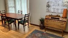 Mid century TEAK TECK Ensemble salle à manger. GRANDE table. Cha - Photo 9