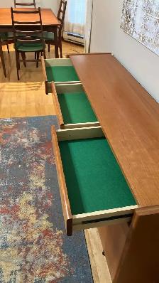 Mid century TEAK TECK. Buffet, bibliothèque, bar, bahut disques - Photo 7