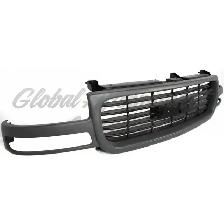 Gmc Pickup Gmc Sierra 1999-2002 Grille Black Horizontal Bars - Photo 3