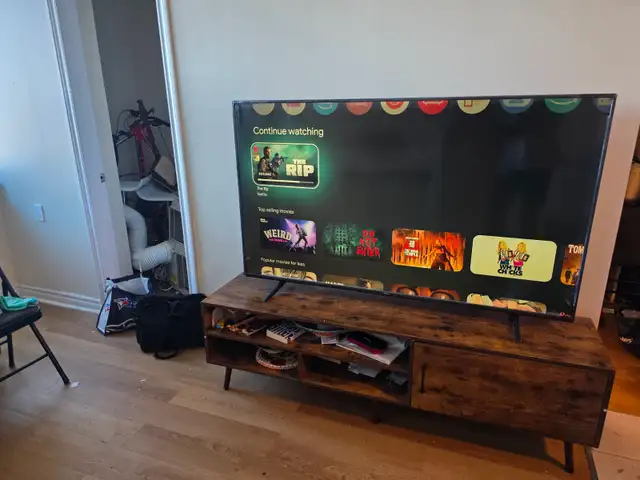 65-Inch Smart TV   TV Stand – $650 for BothMoving out sale!