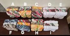 Knitted Dishcloths. 100% Cotton. Set of 3.