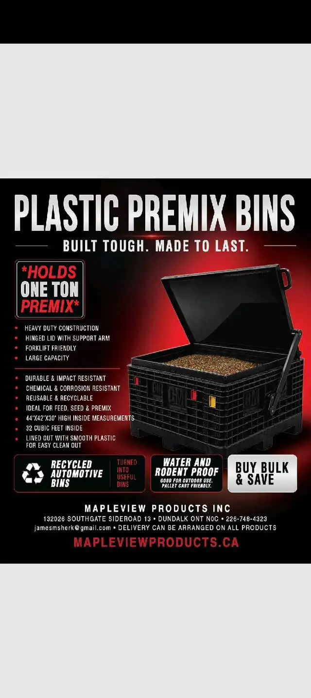 Feed bins/ storage bins