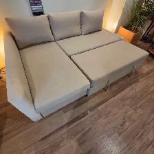 Beige IKEA Sofa Bed (Good Condition)   FREE DELIVERY