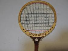 Vintage Martin "Court King" Wooden Squash Racket - Photo 4