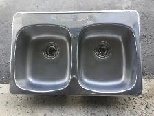 2- Double Stainless Steel Kitchen Sinks
