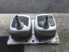 2- Double Stainless Steel Kitchen Sinks - Photo 2